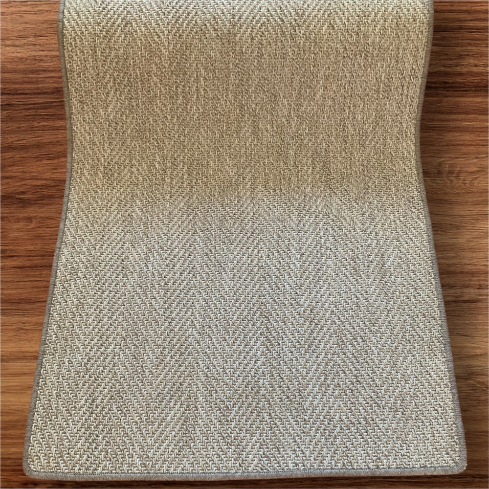Alfombra Pasillo Sisal Sintético Beige Claro 70x250 cm