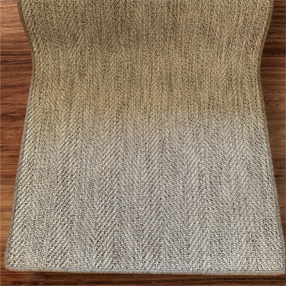 Alfombra Pasillo Sisal Sintético Gris Claro