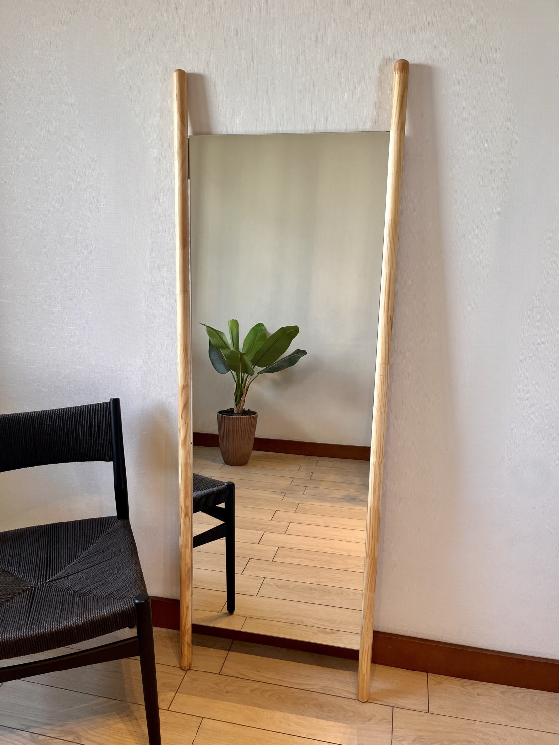 Espejo Madera Rectangular 56x165 cm Piso y Pared Bali