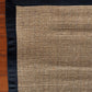 Alfombra Sisal Natural BD485 Borde de Tela Negro