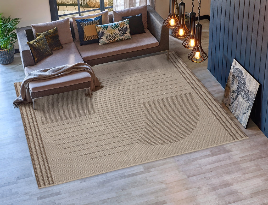 Alfombra Polipropileno Eco Nature 87 Beige Marron