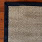 Alfombra Sisal Natural KF731 Borde de Tela Negro