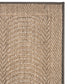 Alfombra Pasillo Sisal Natural Ondas Arena