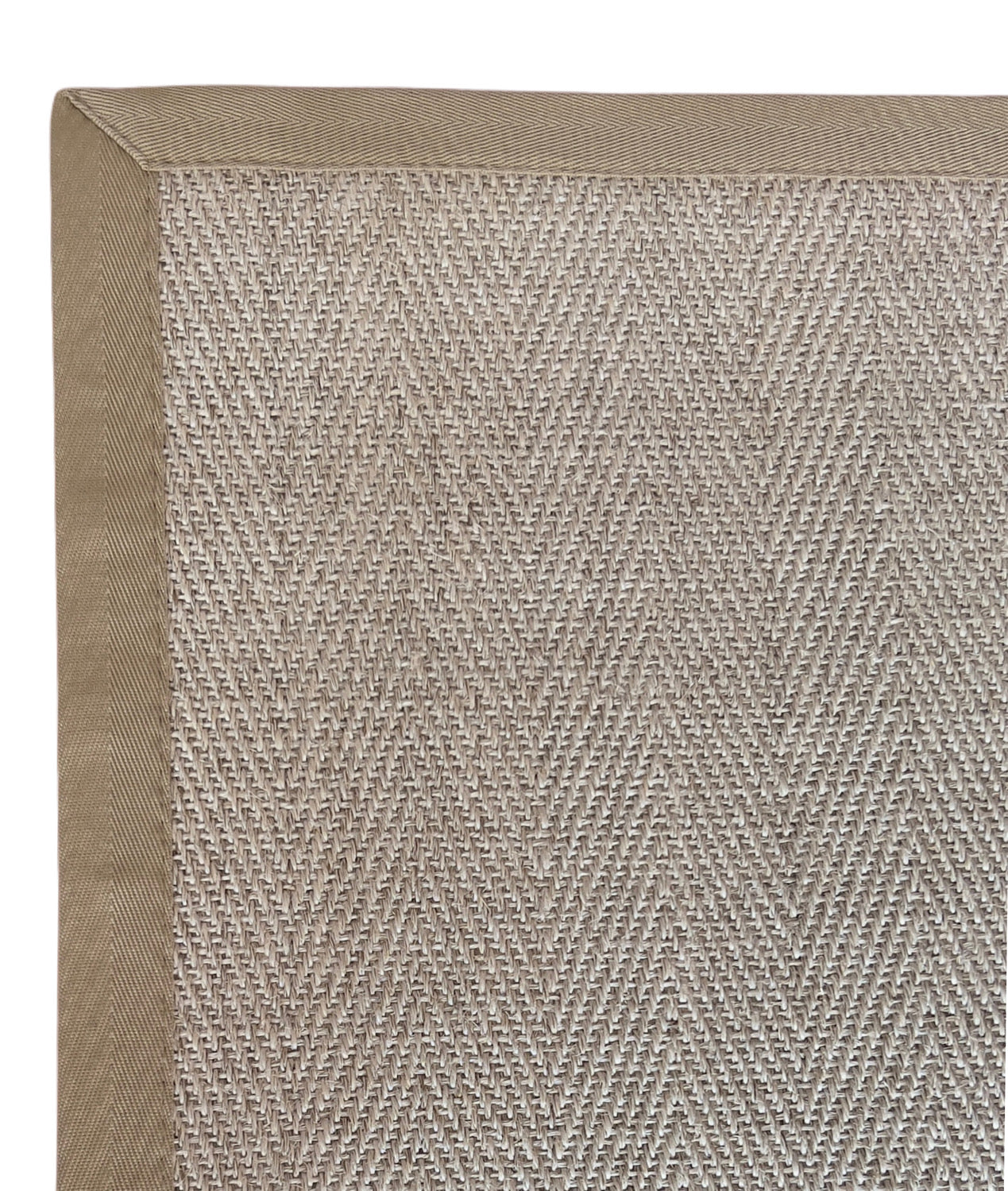 Alfombra Sisal Natural VB1065 Borde de Tela Beige