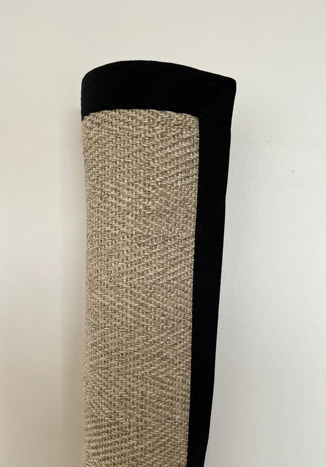 Alfombra Sisal Natural VB1065 Borde de Tela Negro