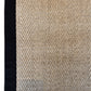 Alfombra Sisal Natural VB1065 Borde de Tela Negro