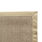 Alfombra Sisal Natural VB563 Borde de Tela Beige