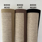 Alfombra Sisal Natural VB1065 Borde de Tela Negro